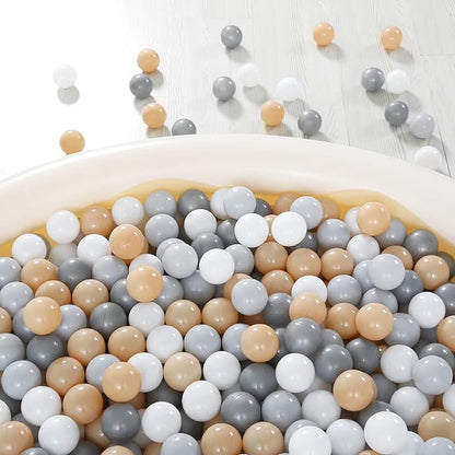 Realhaha Ball Pit Balls 50 100 200 500 Play Balls Plastic Balls for Baby Girls Toddlers Kids Play Tent Pool Playhouse Playpen Party Decoration