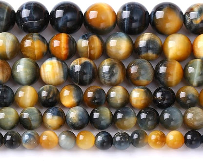 4MM 88PCS Natural Stone Dreamlike Blue Tiger Eye Beads for Jewelry Making DIY Bracelet
