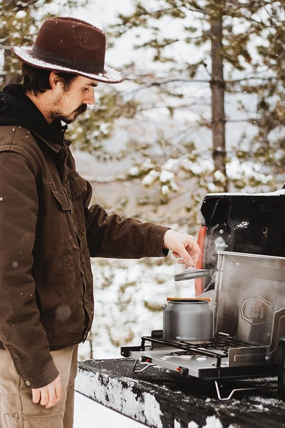 GSI Outdoors Halulite Tea Kettle, Ultralight Aluminum Camping Kettle, Durable, Fast-Boil for Backpacking, Hiking & Outdoor Cooking - 1.8 Liters