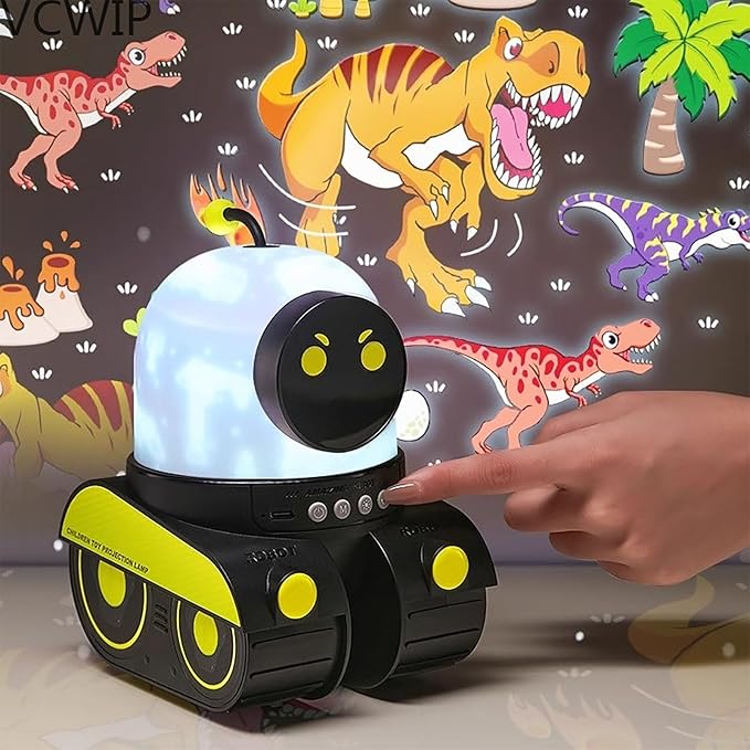 Story Projector for Kids, Nightlight Projectors, Six Rotatable Films with Different Themes, Eight Soft Music Players Suitable for Sleep and Relaxation, Three Color Modes + Mixed Color Mode
