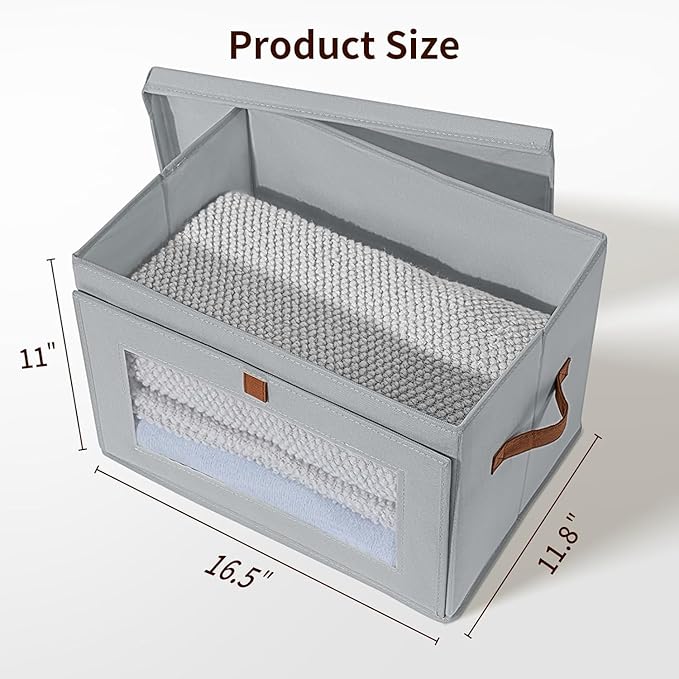 DIMJ Storage Bins with Lids