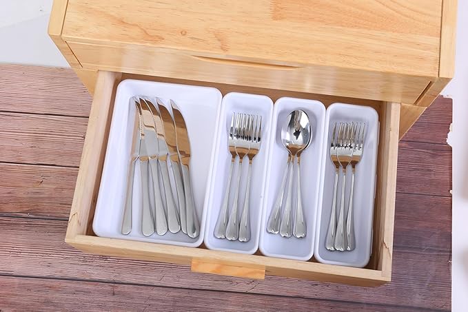 Kutesna 15 PCS Interlocking Desk Drawer Organizer Separator