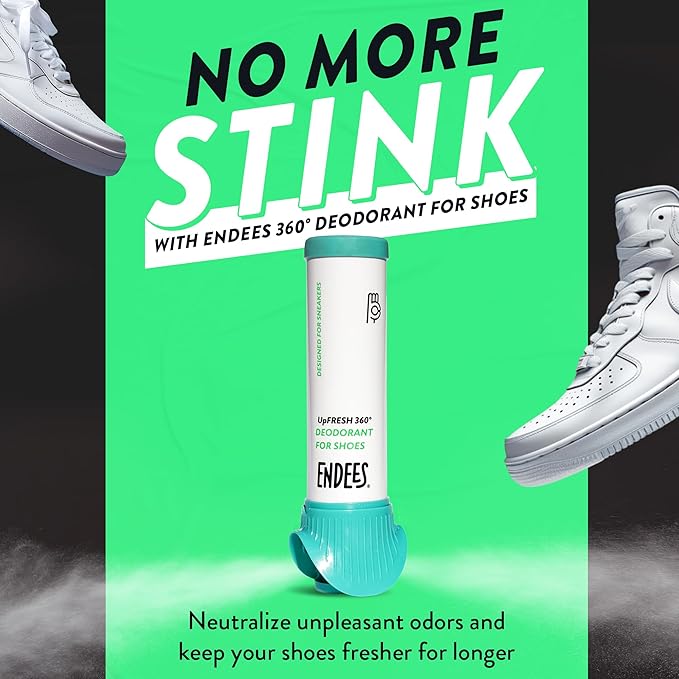 Endees UpFresh 360° Shoe Deodorizer Spray – 6 x 3.38 Fl Ozl I Foot Odor