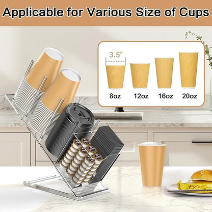 Acrylic Cup and Lid Holder