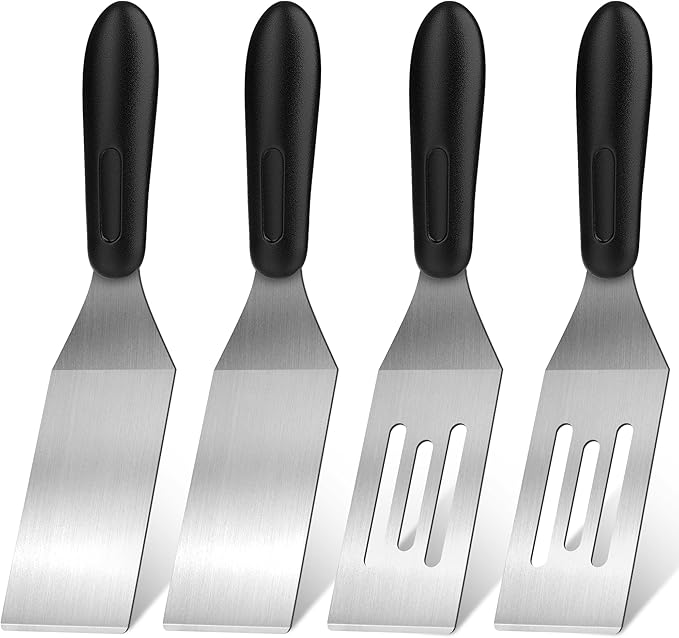 2Pcs Stainless Steel Spatula Set, Mini Serving Spatula