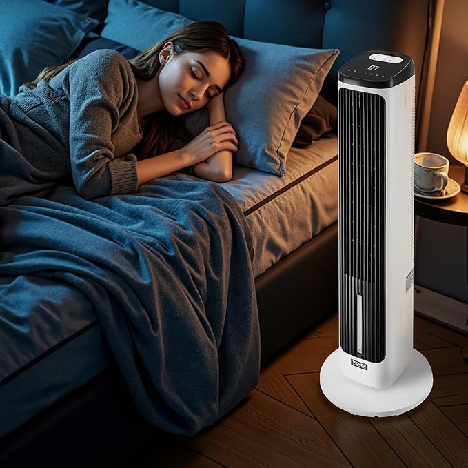 VEVOR Evaporative Air Cooler, Standing Fans that Blow Cold Air, 23.3ft/s 70°