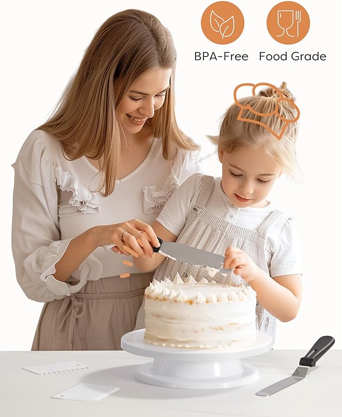 Kootek Cake Decorating Kit Baking Supplies Set Cake Turntable