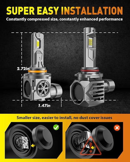Termitor Latest Premium 9006 HB4 Fog Light Bulb for Off-road Only