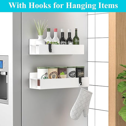 HuggieGems 2 Pack Magnetic Spice Storage Rack Organizer