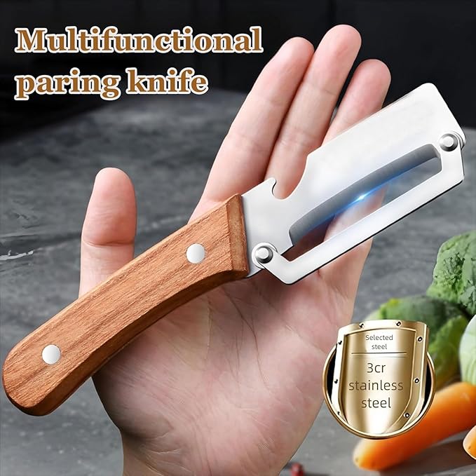 2 Pack 2 in 1 Multifunctional Vegetable Peeler, Sharp Stainless Steel Blade