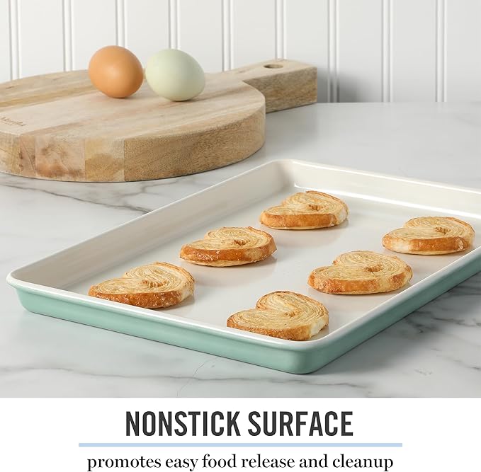 Martha Stewart Gallen 13 x 9 Inch Nonstick Carbon Steel Cookie Sheet