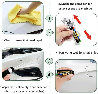 Lunar Blue Metallic(890/5890) Touch Up Paint For Mercedes Benz Exact Match-Chips and Nicks 2 in 1 Car Paint Pen Scratch Rapair for Mercedes Benz A/C/E/G/M/GL/GLA/GLB/GLC/CLS/SL/SLC