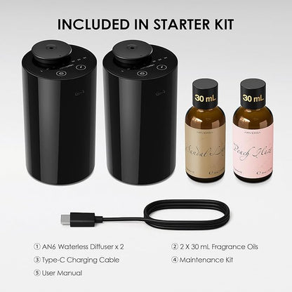 Airversa Waterless Essential Oil Diffuser Starter Kit