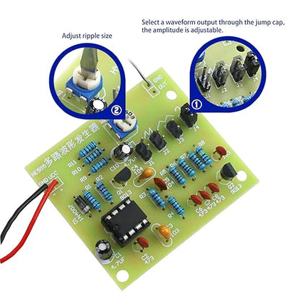 Soldering Practice Kit DIY Multiplex Waveform Generator Plug-in Circuit Kit Learn Soldering Kit for Beginners