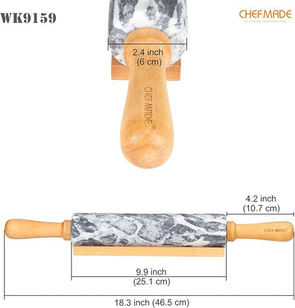CHEFMADE 18-Inch Marble Rolling Pin