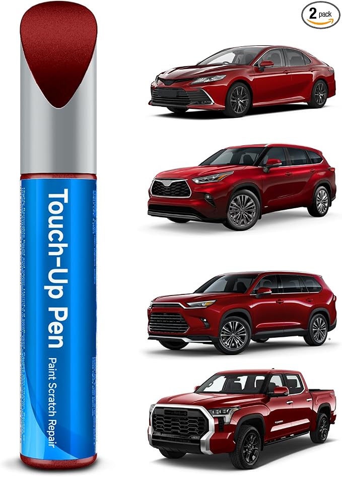 3R1 Matador Red Mica Touch Up Paint Compatible with Toyota Exact Match Touch Up Paint Car Scratch Repair