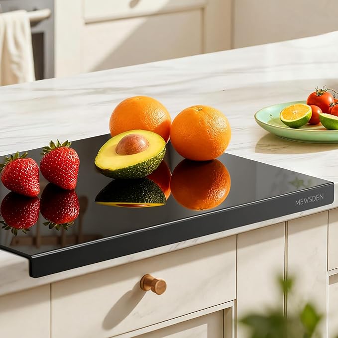 Black Cutting Boards for Kitchen, Large Acrylic Cutting Board
