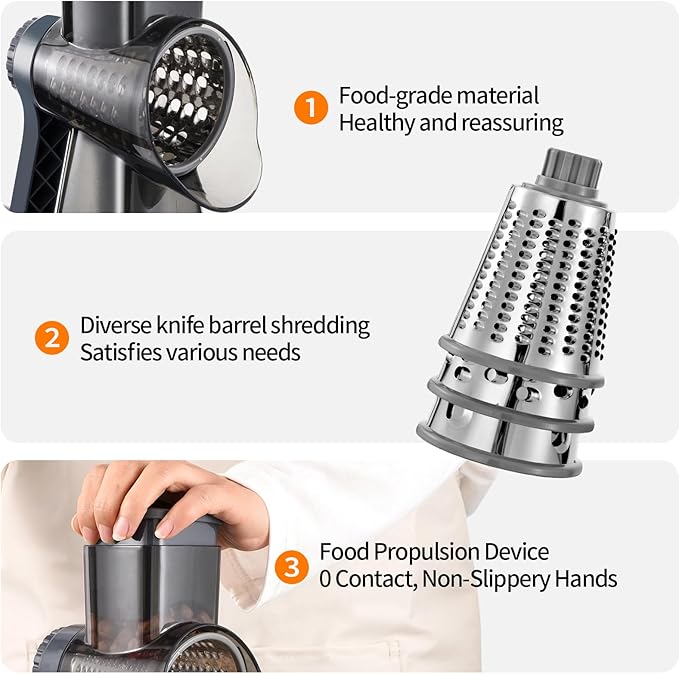Rotary Cheese Grater Hand Crank