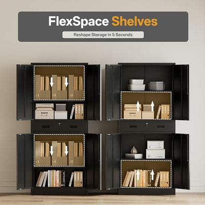 Metal Storage Cabinets with 1Drawer, Steel Storage File Cabinet