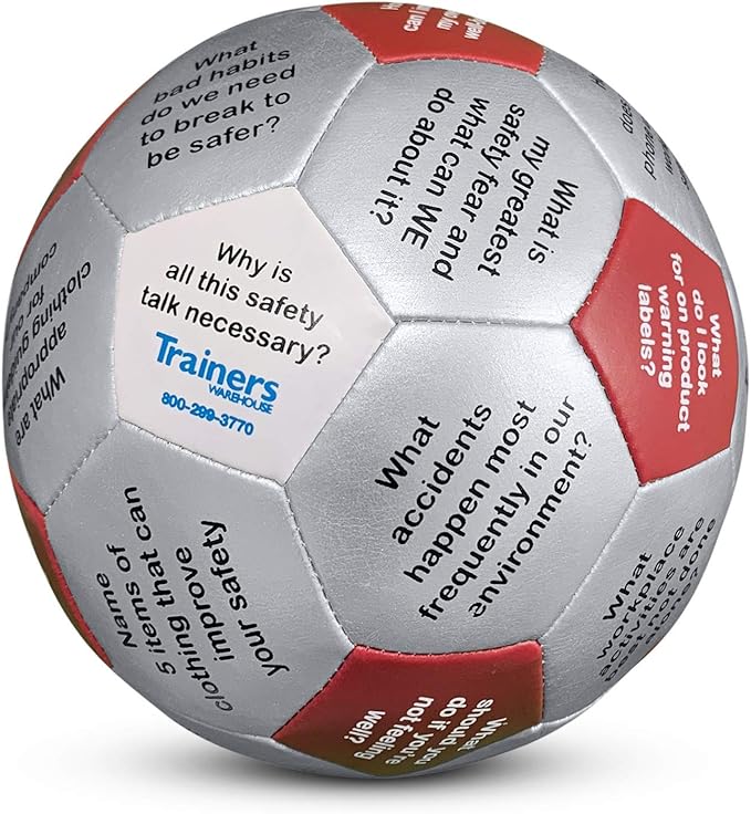 Trainers Warehouse 6" Thumball Collection, 32 Prompts for Conversation, Team Building, Relationship and Training