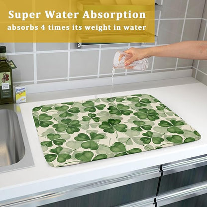 St Patrick's Day Dish Drying Mat