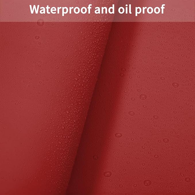 Vanity Cover Top Protector - Can Be Used On Both Sides Waterproof and Easy to Clean Good Flatness Used for Dresser Table(Black+Wine Red 10x60)