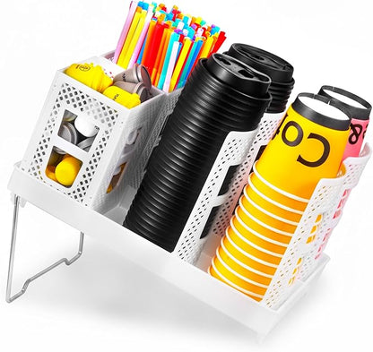 Cup and Lid Holder, Disposable Paper Cup Dispenser