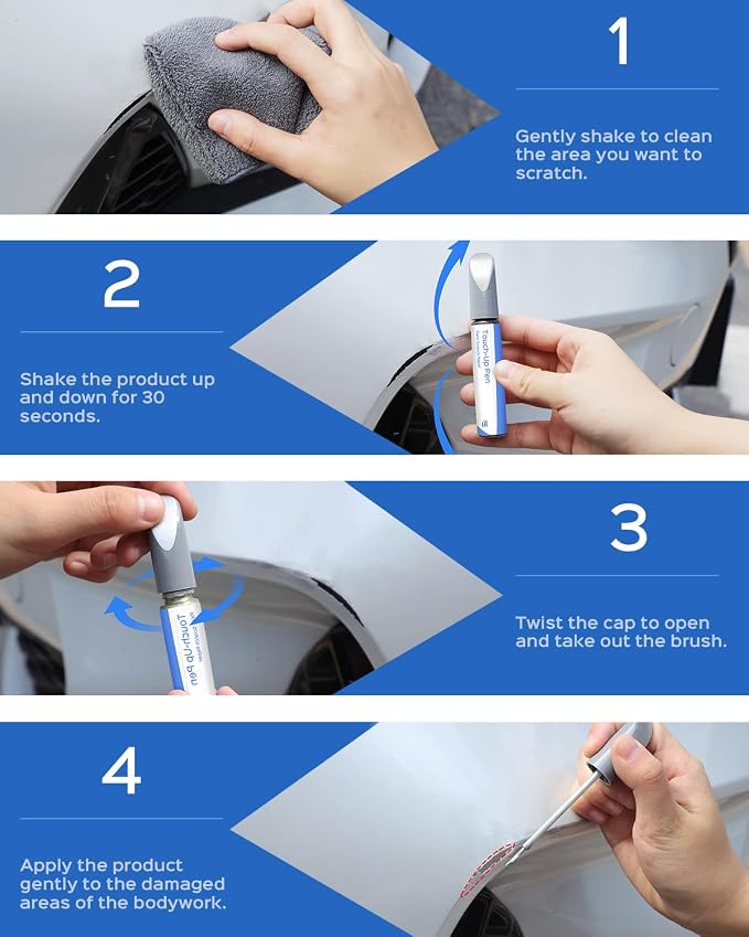 47C Polymetal Gray Metallic Touch Up Paint Compatible with Mazda Exact Match Chips and Nicks Touch Up