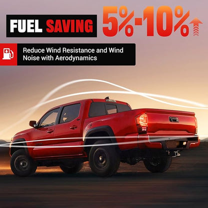 Hard Tri-Fold Truck Bed Tonneau Cover for 2016-2025 2026 Toyota Tacoma Fits 6FT Bed (73.7") | Only for Models with The Deck Rail System