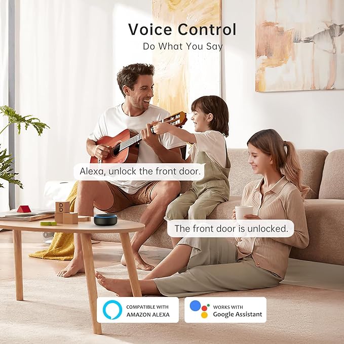Smart Deadbolt, SMONET Fingerprint Electronic Deadbolt Door Lock
