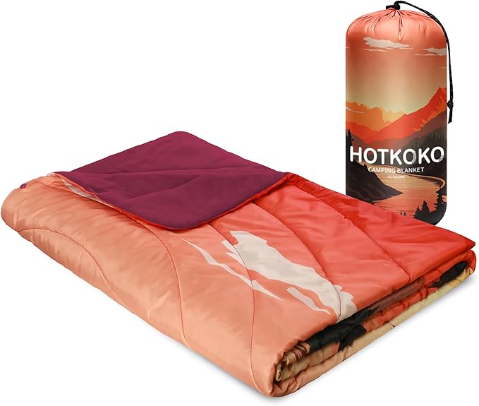 Waterproof Stadium Blanket, Fleece Camping Blanket Wearable Soft Warm Camp Blanket for Outdoor Camping, Picnic, Stadium, Sports, Beach, Car