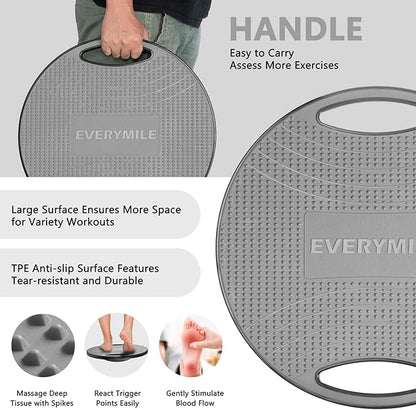 EVERYMILE Wobble Balance Board, Exercise Balance Stability Trainer Portable