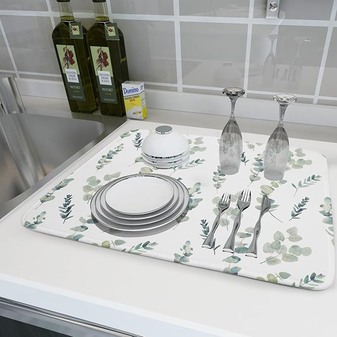 Eucalyptus Leaf Dish Drying Mat