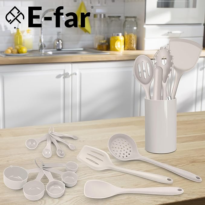 E-far Silicone Cooking Utensils Set, Silicone Kitchen Tools
