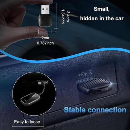 LICAEVEY Wireless Car Play Adapter, Vehicle Mounted System Wireless Adapter, 2 in 1 Wired to Wireless Car Interconnect Converter Support for Android Auto, Plug and Play, Fast Auto Connect