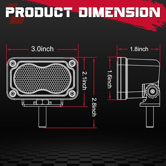 OFFROADTOWN 3 Inch LED Pods 40W Driving Light Bar Off Road Lights LED Cubes Fog Light Bumper Grille Backup Lights for Truck Pickup ATV UTV SUV Heavy Duty