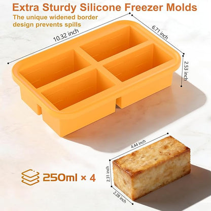 Bangp 1-Cup Silicone Freezing Trays