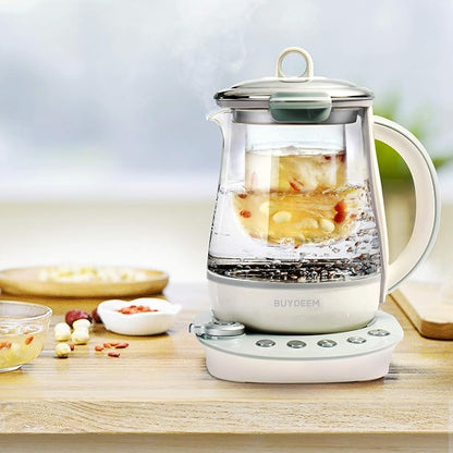 BUYDEEM K2683 Health-Care Beverage Tea Maker and Kettle, 9-in-1 Programmable