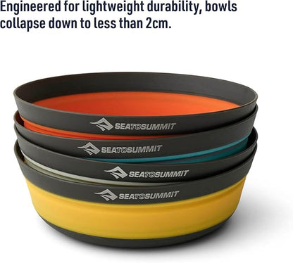 Sea to Summit Frontier Ultralight Collapsible Bowl, Large (30 fl oz), Puffins Bill Orange