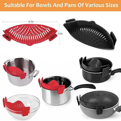 2 Pcs Clip on Strainers, Pot Strainer