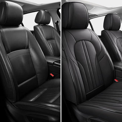 MINGBRON Front Car Seat Covers,Car Seat Protector Waterproof,Seat Covers Front Set, Car Seat Protectors,Automotive Seat Covers Fit for Most Cars Black