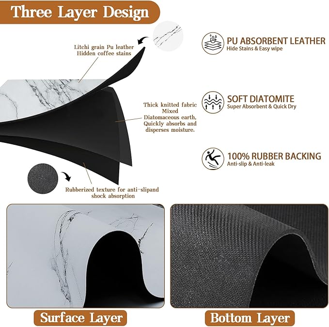 Dish Drying Mats for Kitchen Counter