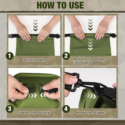 1 Set Bear Food Bag for Camping Ultralight Food Hanging System Includes Waterproof Bear Bag, Nylon Ropes, Hooks for Camping Backpacking