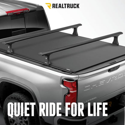 RealTruck TruXedo Pro X15 TS Soft Roll Up Truck Bed Tonneau Cover | 1286916 | Fits 2019-2025 Ram 1500 (w/o Multifunction Tailgate) 6' 4" Bed (76.8")
