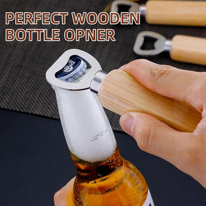 100 Pcs Wooden Bottle Opener