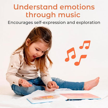 Cali's Books Bad Day, Good Day Emotions Books by Mother Moon - Feelings Book for Toddlers 1-3, Musical Books for Kids, Interactive Toddler Sound Book, Montessori Learning Music Toys