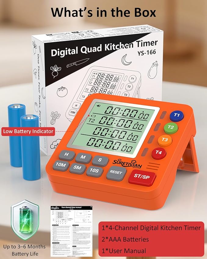 Digital Kitchen Timer for Cooking