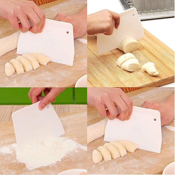 Luckycivia 3-Piece Trapezoidal Plastic Scraper