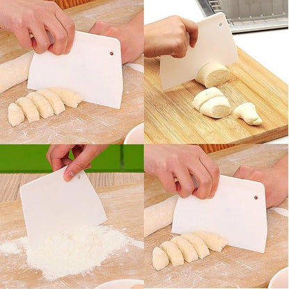 Luckycivia 3-Piece Trapezoidal Plastic Scraper