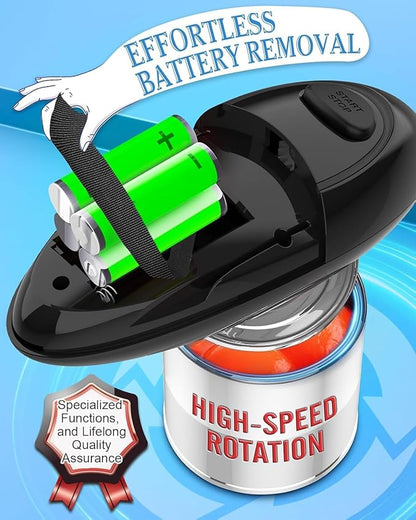 Electric Can Opener, One-Touch Automatic Hands Free Can Opener